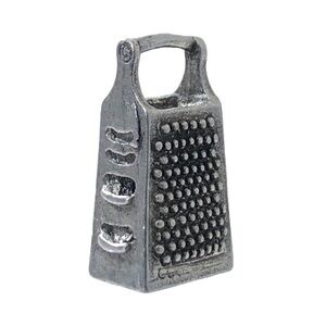 Cheese Grater Kitchen Cooking Utensil Silver Metal Charm Pendant